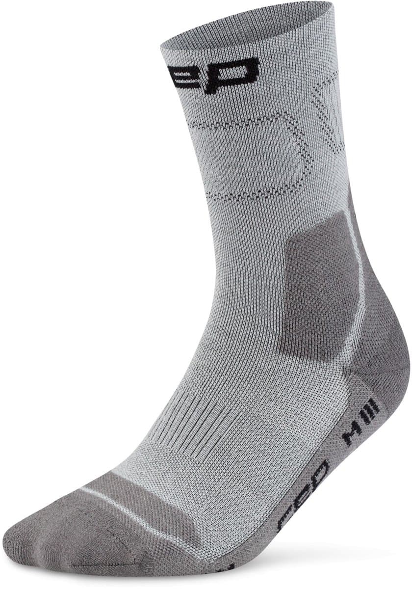 CEP Hiking Light Merino Mid-Cut Compressie - Grijs/Donkergrijs - Heren(42-45)