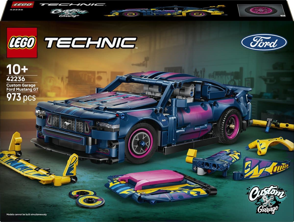 LEGO Technic Aanpasbare Ford Mustang GT Auto Speelgoed voor Kinderen en Decoratie 42236