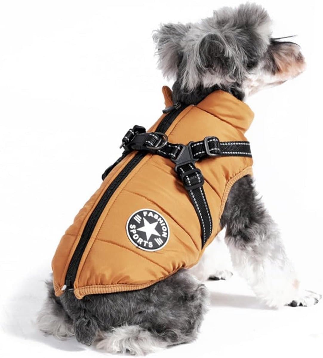 Waterdicht Warm Hondenvest met Harnas voor de Winter
