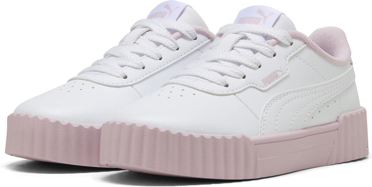 PUMA Carina 3.0 Cutie PS Meisjes Sneakers - PUMA White-Rose Mauve