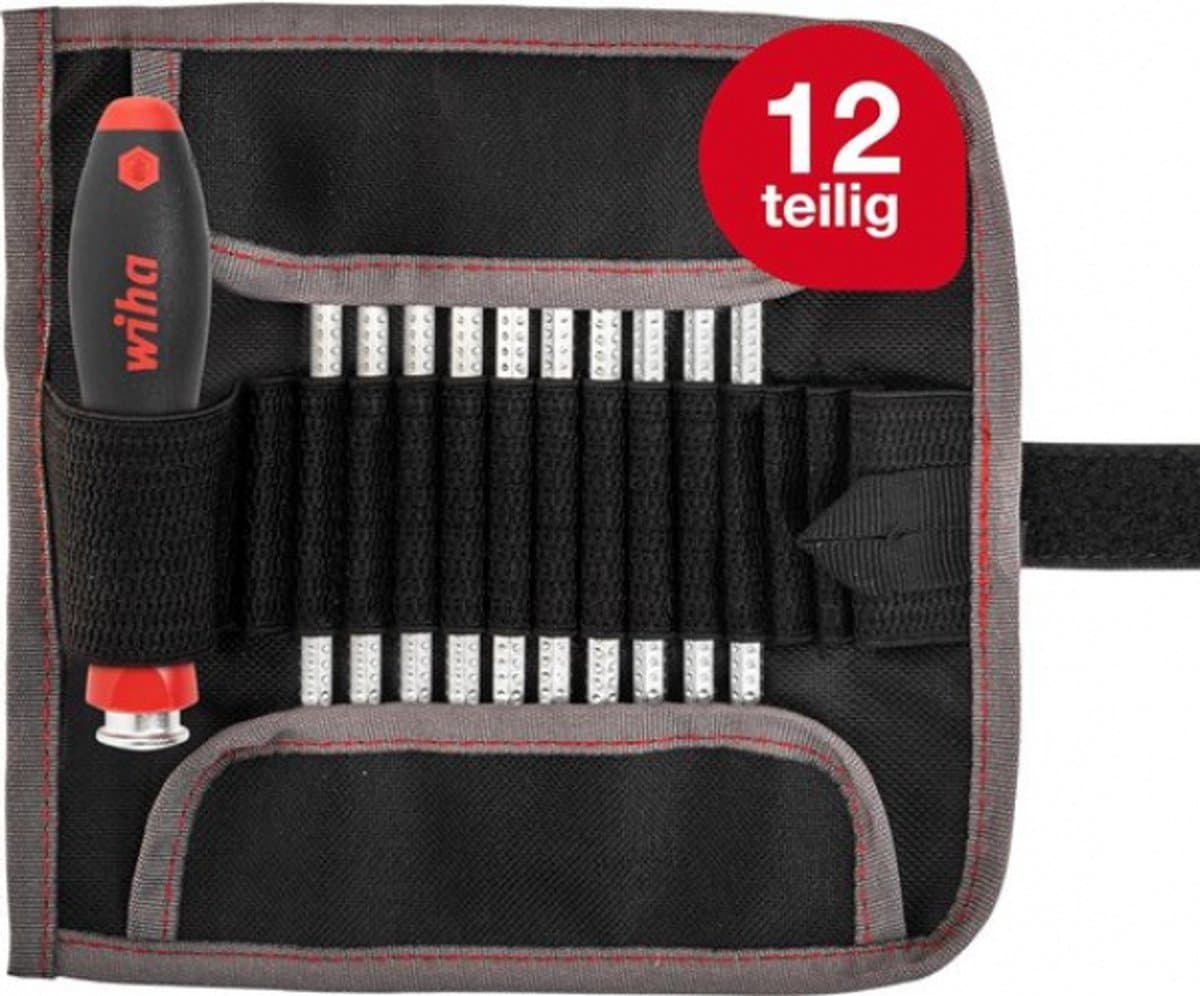 Wiha SYSTEM 4 Schroevendraaierset met verwisselbare bladen - 11 stuks, Chroom-vanadium staal