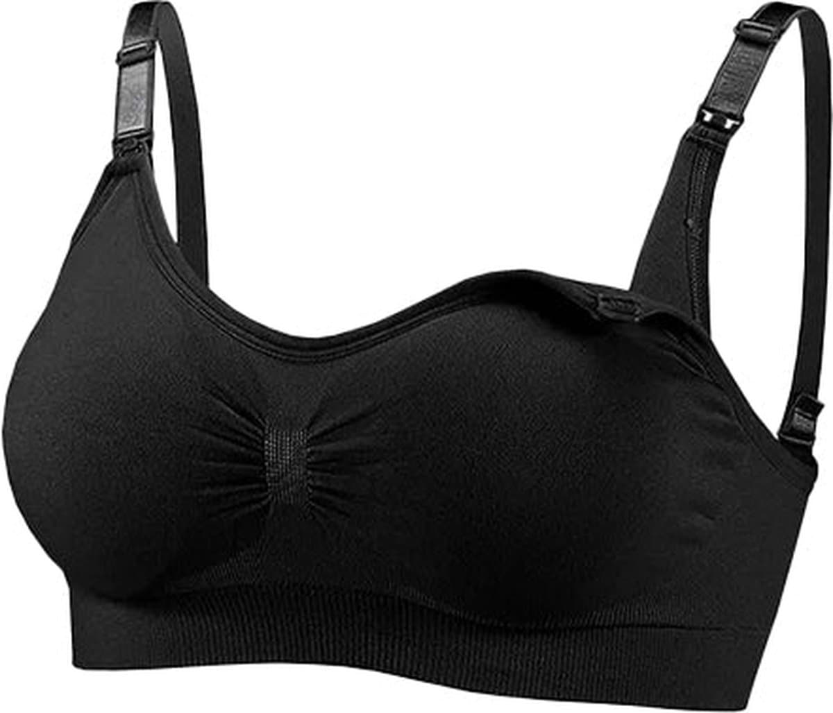ATTREZZO® Voedingsbh - 80C - 80D - Zwart - Zonder Beugel