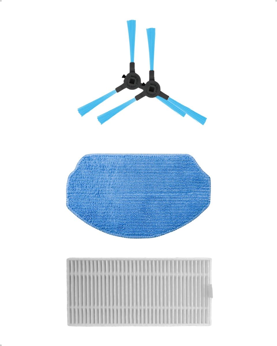 CleanWise Henk onderhoudskit - 1 dweil doek - 1 filter - 2 zijborstels - Reserve onderdelen