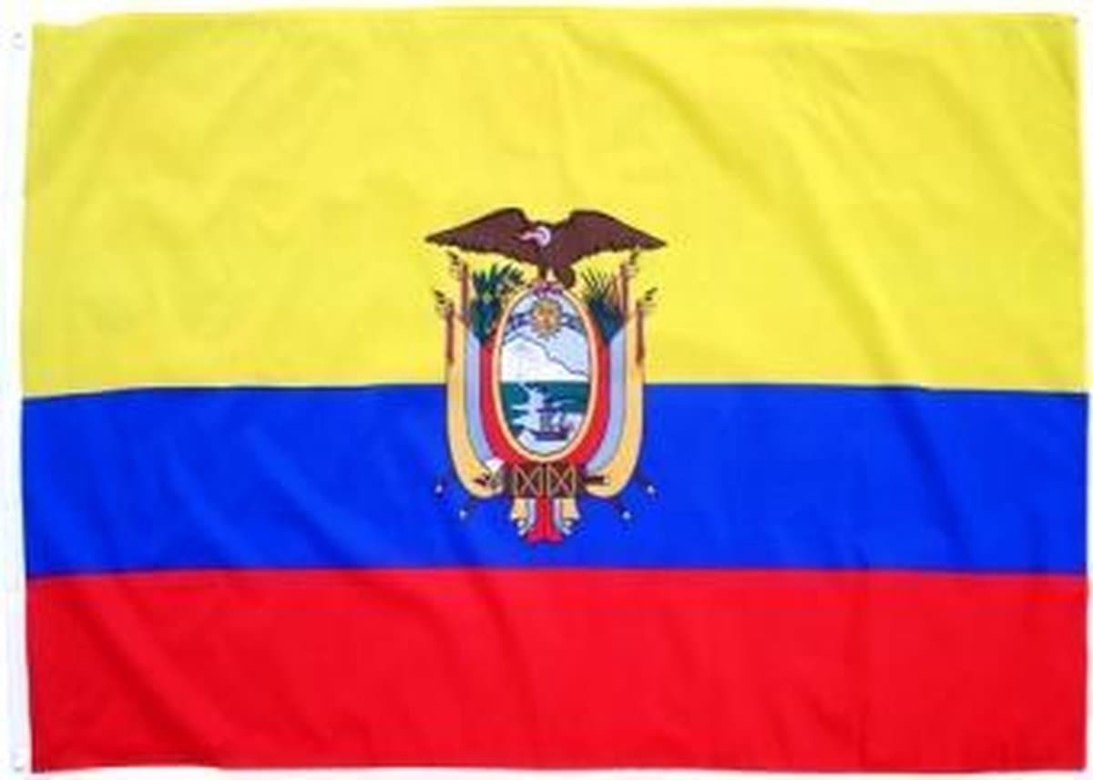 New Age Devi - Vlag Ecuador 90 x 150 cm - Ideaal voor feesten en evenementen