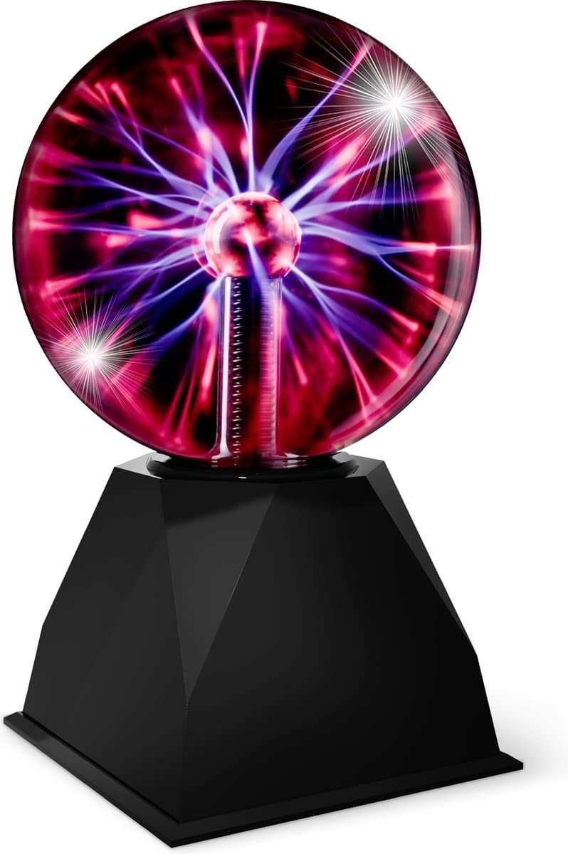 PartyFunLights - Plasma Bol Lamp - reageert op aanraking - reageert op geluid - incl. adapter