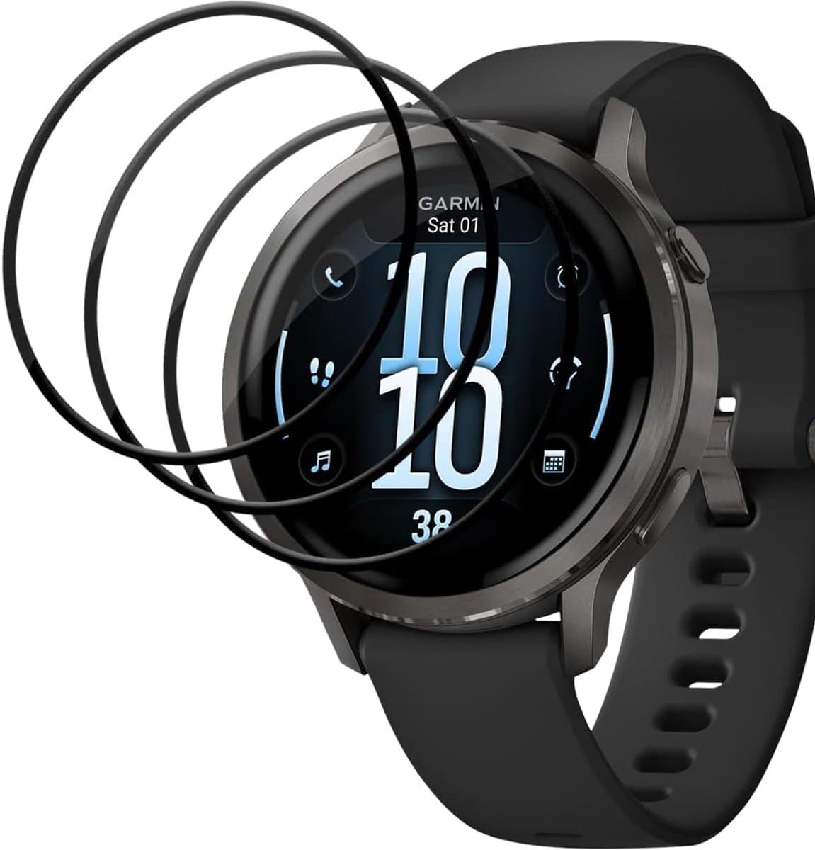 Gehard Glas - Display Bescherming - Smartwatch Beschermen - Krasbestendig 9H - 41 mm - Transparant