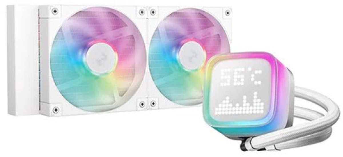 DeepCool LP Serie - LP240 WH - Waterkoeling / AIO - 240mm - RGB - Wit