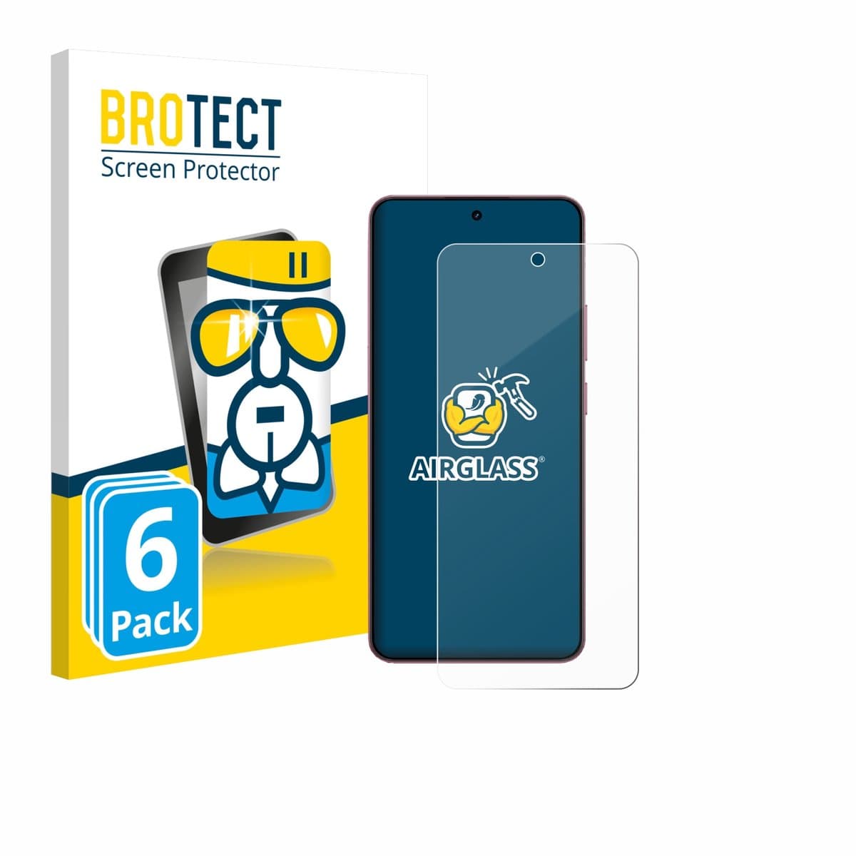 Screenprotector 6 Stuks voor realme P4 5G Beschermglas transparant