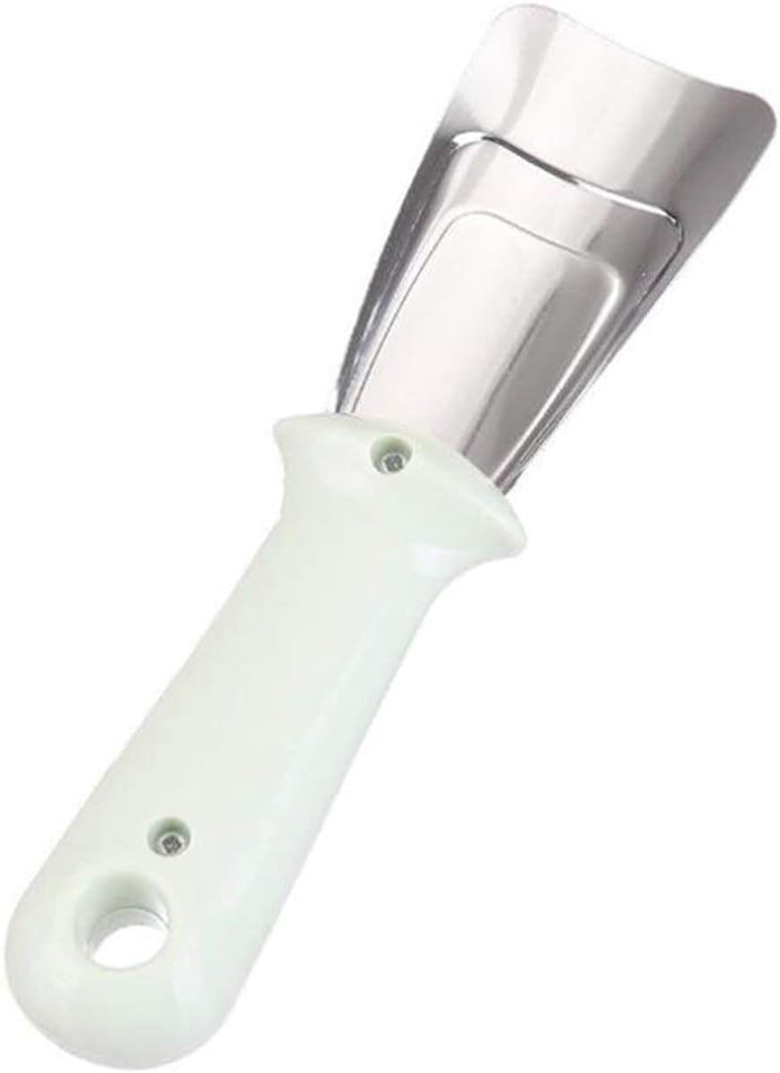 Ijskrabber Vriezer - Ontdooier Keuken - Koelkast Onderhoud - Roestvrij Staal - 16 cm - Lichtgroen