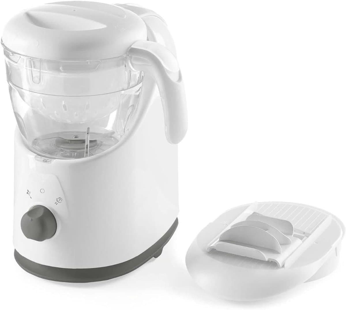 Florixa® Stoomkoker baby - Stomer en Blender - 6-in-1 Multifunctionele Baby Cooker - Wit - 24cm x 28cm x 32cm