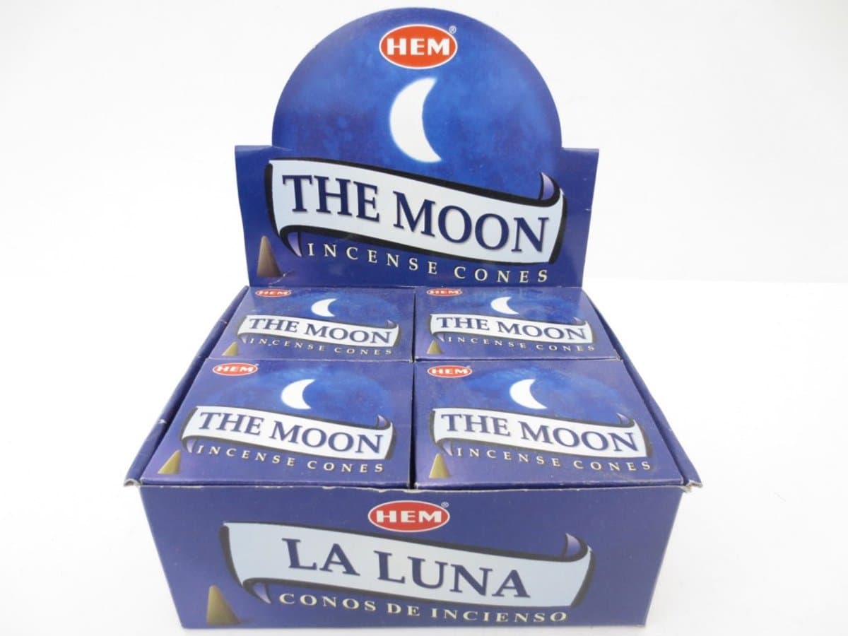 HEM Moon Wierook Kegels / Cones - Voordeelbox (12 Pakjes / 120 Kegels) Mysterie