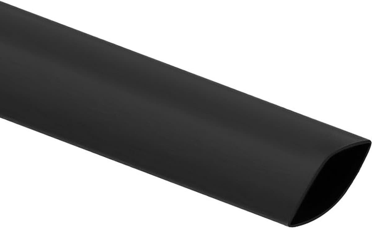 Krimpkous - 3:1 - 15 naar 5mm - 1 meter - Zwart