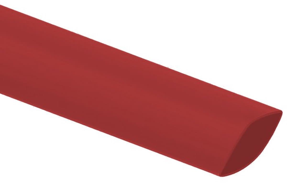 Krimpkous - 2:1 - 25,4 naar 12,7mm - 1 meter - Rood
