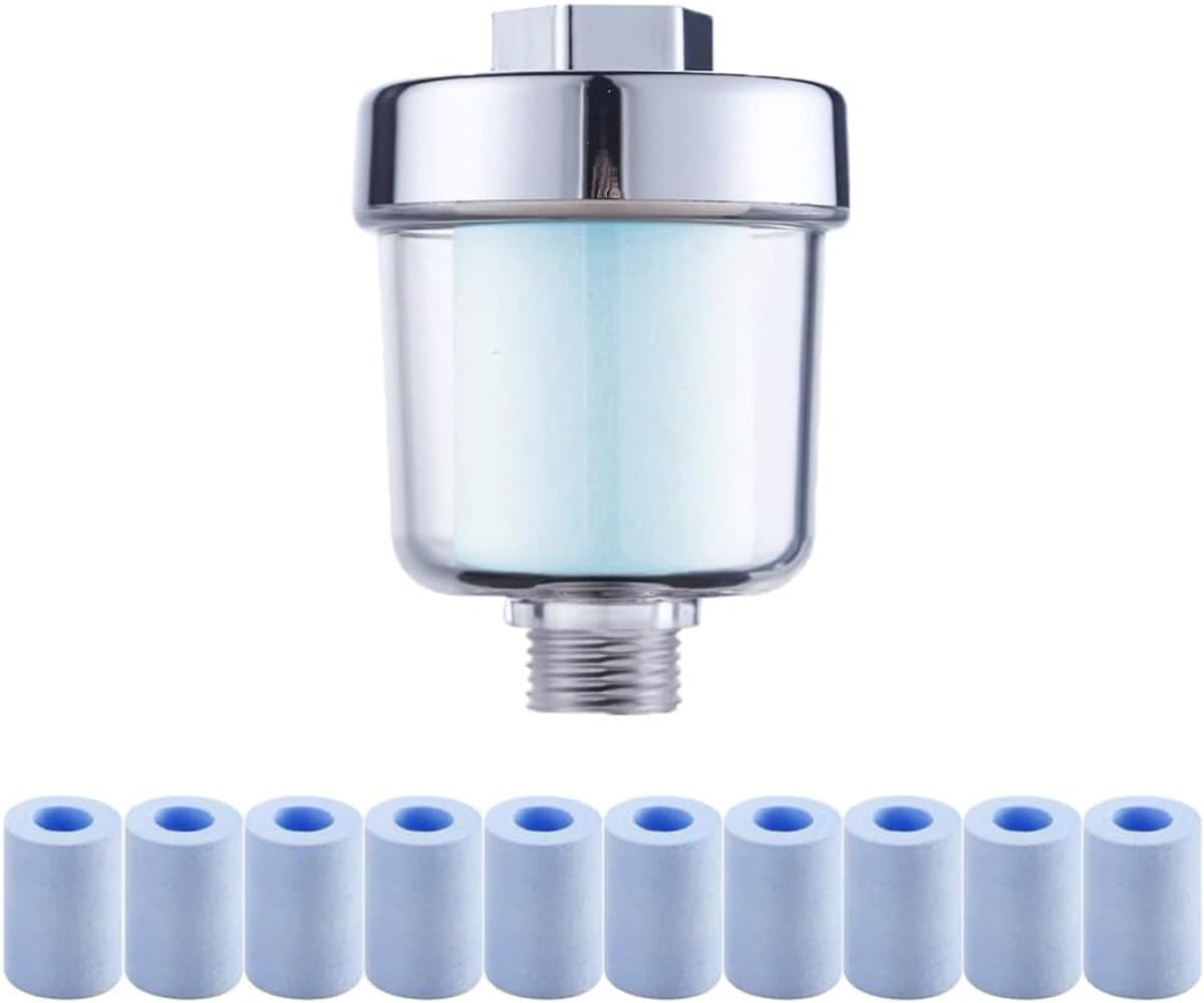 Core® Douche Filter - Waterfilter - Douchekop Filter - Zilver - 23cm x 13cm x 8cm