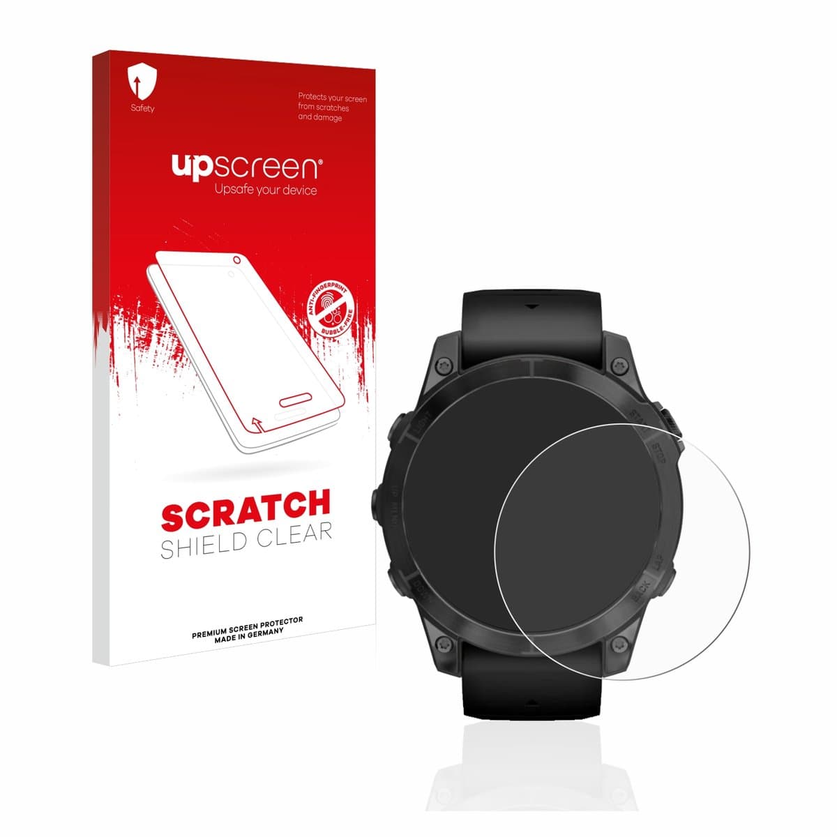 upscreen - Screenprotector voor Garmin Epix Pro (Gen 2) (47 mm) - Folie Beschermfolie transparant