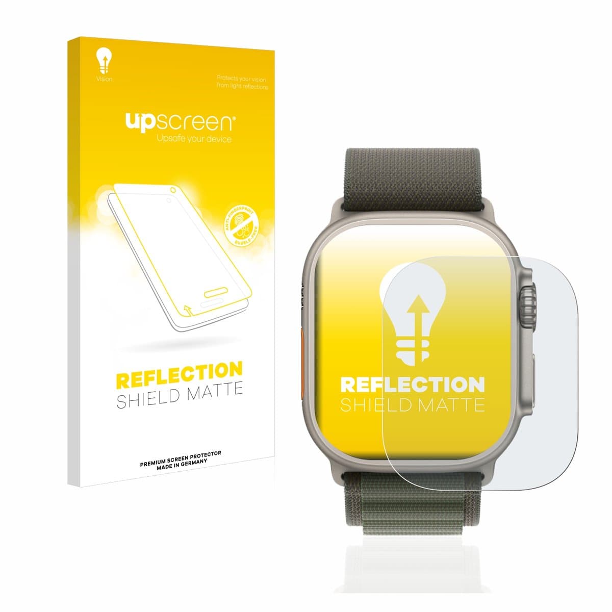 upscreen - Screenprotector voor Apple Watch Ultra / Ultra 2 - Folie Beschermfolie anti glare matte