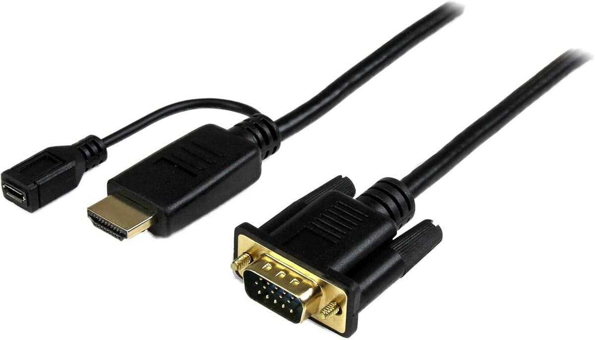 HDMI naar VGA Kabel 1 Meter 1080p Actieve Videokabel voor Monitor en Projector