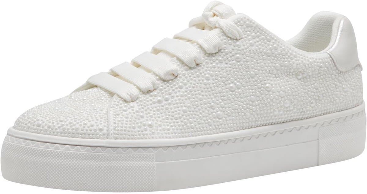 Dames Sneakers Wit Leren Look