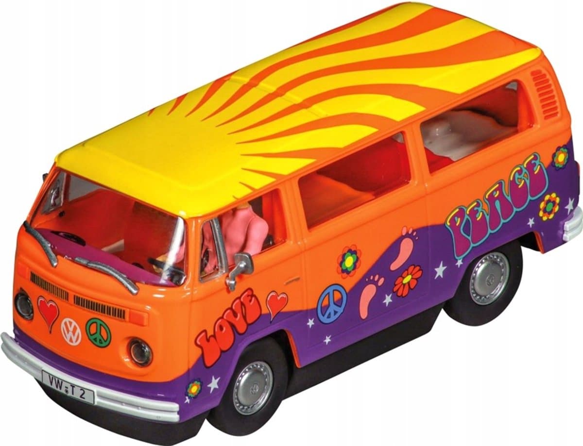 Carrera Evolution VW Bus T2b Vrede en liefde - Schaal 1:32