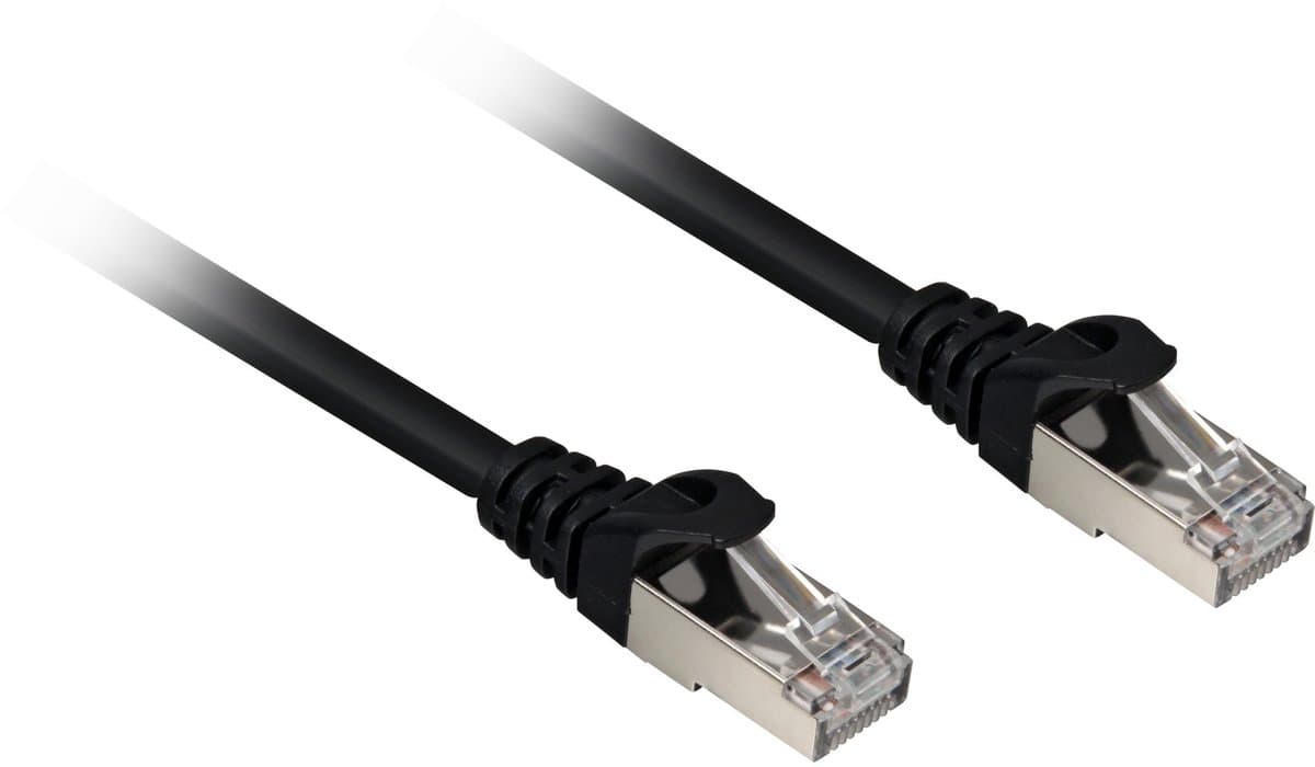 Sharkoon Cat.6a SFTP netwerkkabel Zwart 15 m Cat6a S/FTP (S-STP)