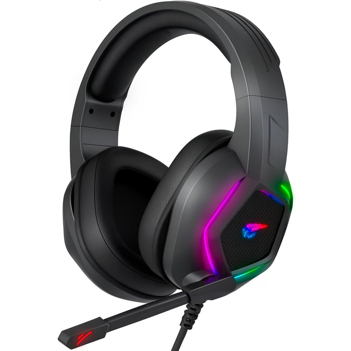 Strex Gaming Headset RGB Met Microfoon - 7.1 Surround - Game Koptelefoon Met Draad - Geschikt Voor PC / PS4 / PS5 / Xbox / Switch