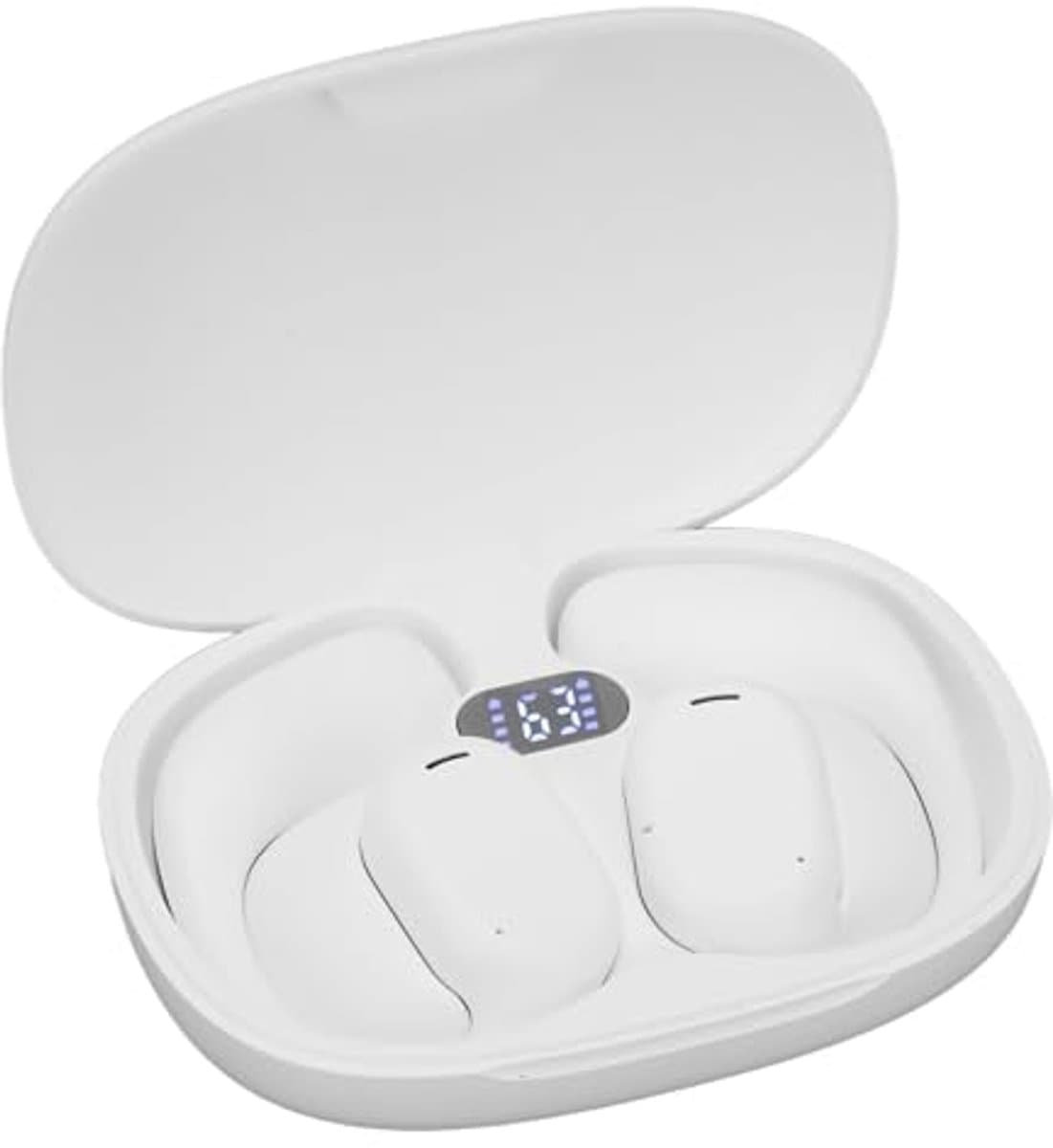 Translator Headphones with APP 74 Languages 70 Accents, In Ear Headphones Translator Real Time Translation, HiFi Stereo 4 Translation Modes Translation Device for Expats Travel (White)