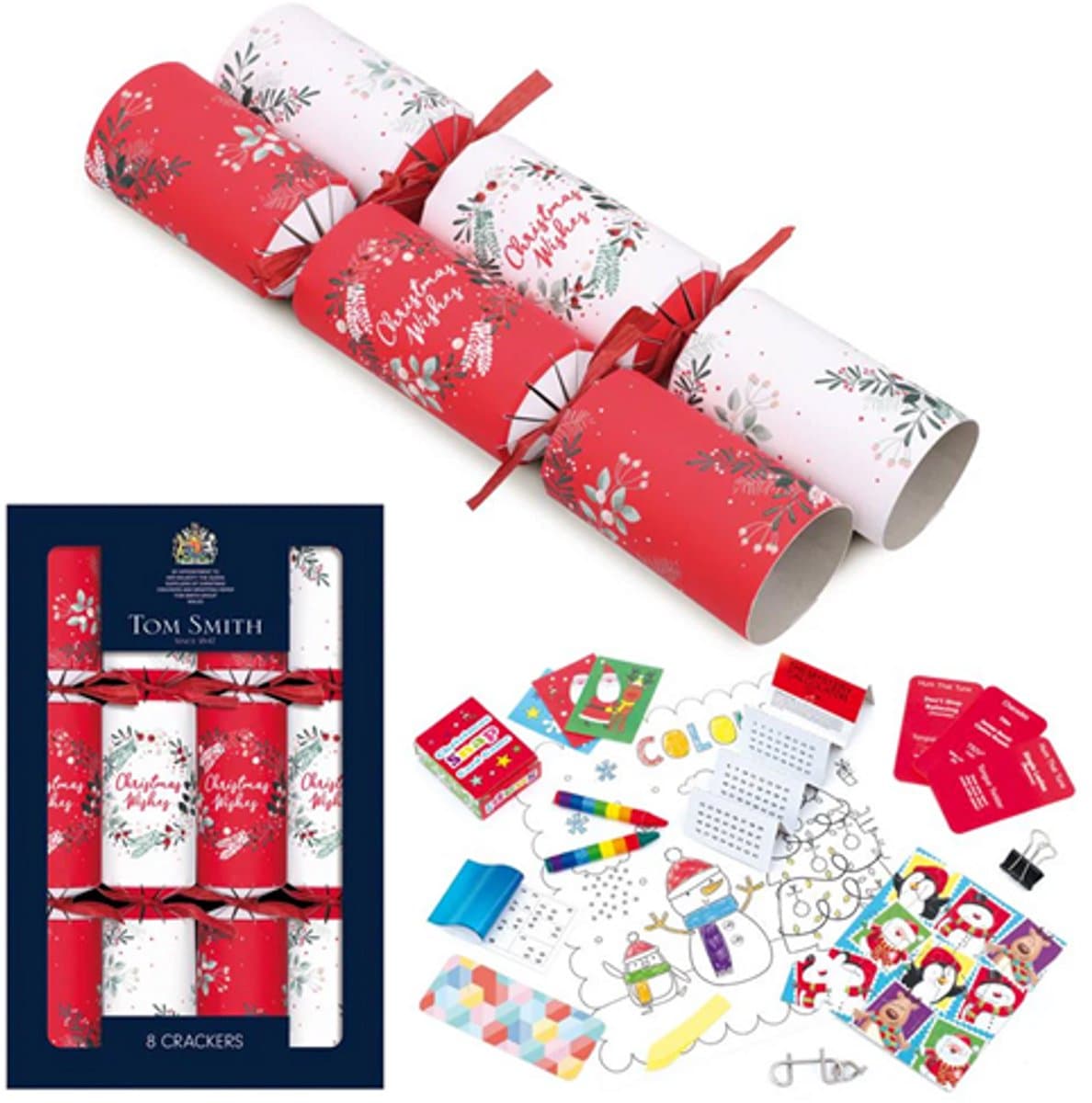Tom Smith christmas crackers traditonal serie 8st