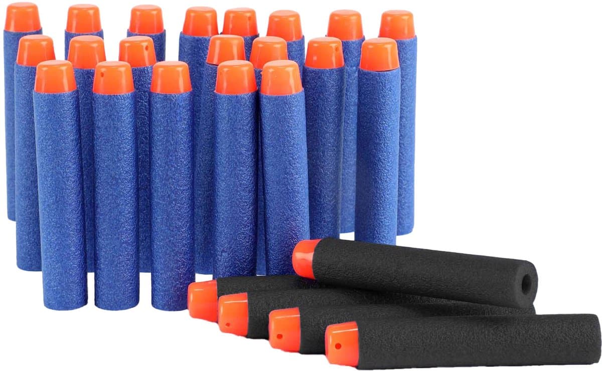 Foam Bullets Pakket - Geschikt voor o.a. Nerf en X-Shot - 26 Stuks - Extra Sterk en Herbruikbaar - Veilige Zachte Pijltjes voor Blasters - Compatibel met Meerdere Merken - Ideaal voor Binnen en Buiten - Duurzaam Speelgoed voor Kinderen en Tieners