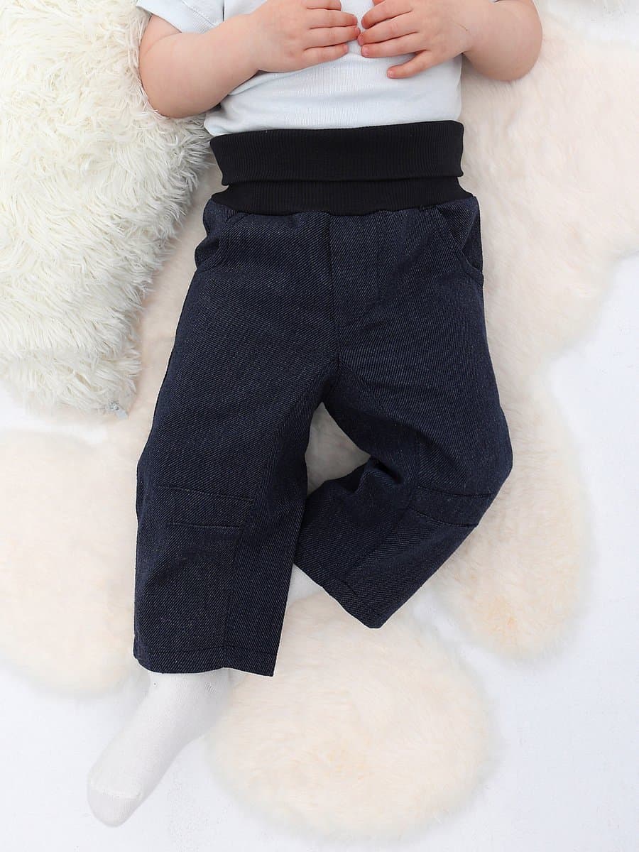 RobyKris Baby Broek - Katoen - Blauw - Maat 68-74