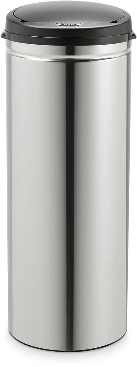 SVITA sensor afvalemmer - 50L roestvrij staal met sensor afvalemmer keuken zilver