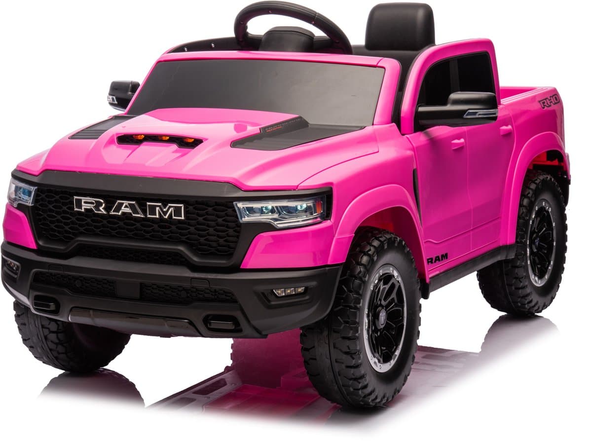 Dodge RAM 1500 - Elektrische Kinderauto 12V - 1 tot 5 jaar - Roze