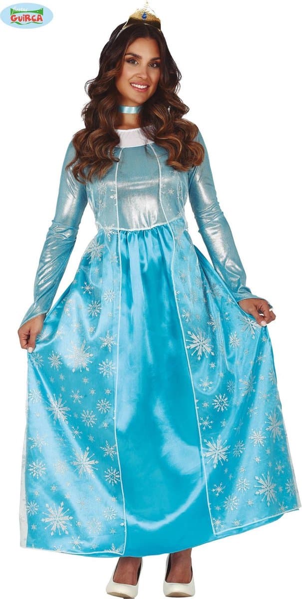 Fiestas Guirca - Frost Princess - maat M (38-40) - Carnavalskleding - Carnaval - carnavalskleding 2027 - Carnaval kostuum