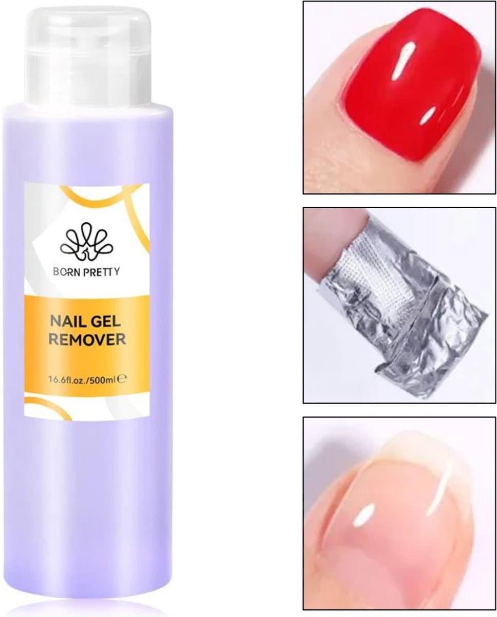 Born Pretty - Gellak remover - 500 ml - Gellakremover - Gellak verwijderaar - Gellak verwijderen - Gellac verwijderen - Dissolvant - Aceton
