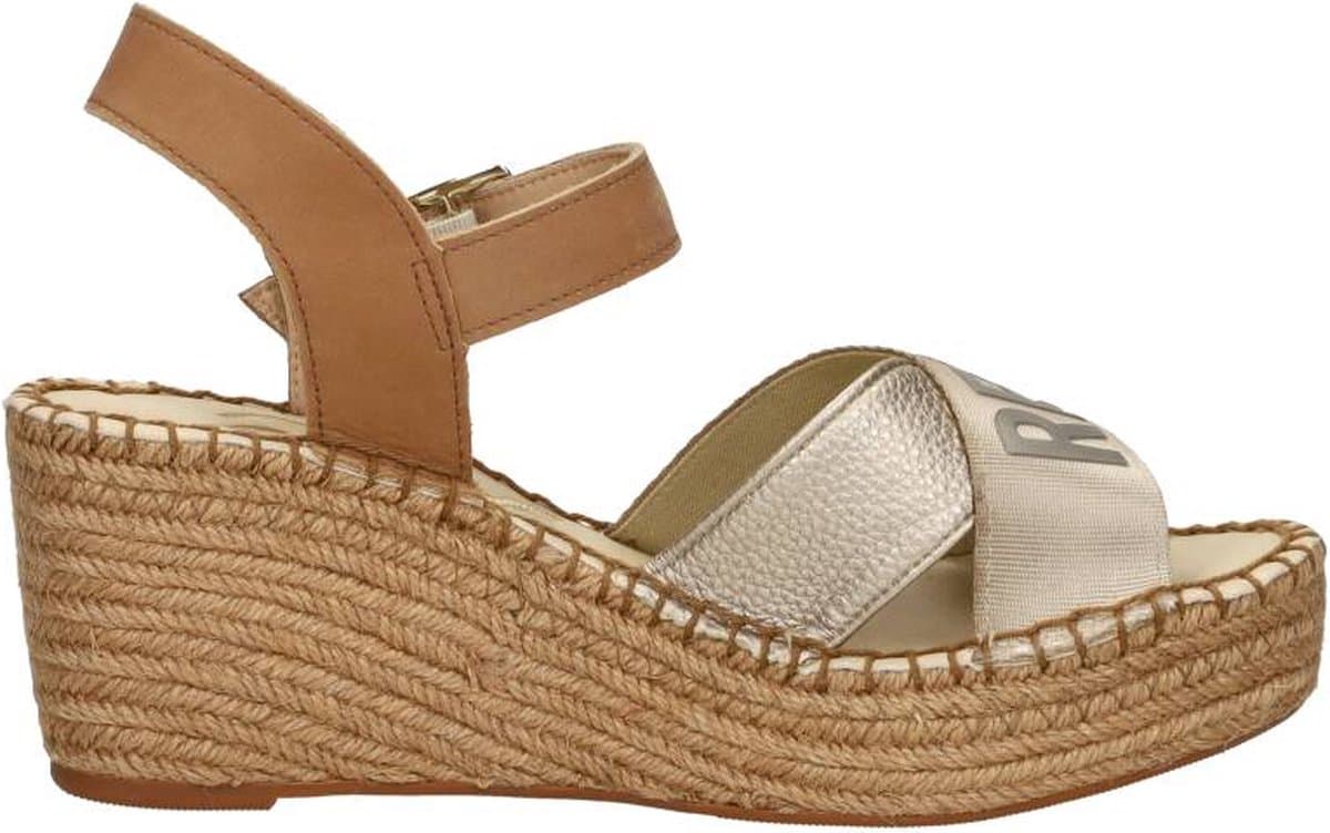 Replay Susan Cross Sandalen Touwzool - Cognac - Maat 40