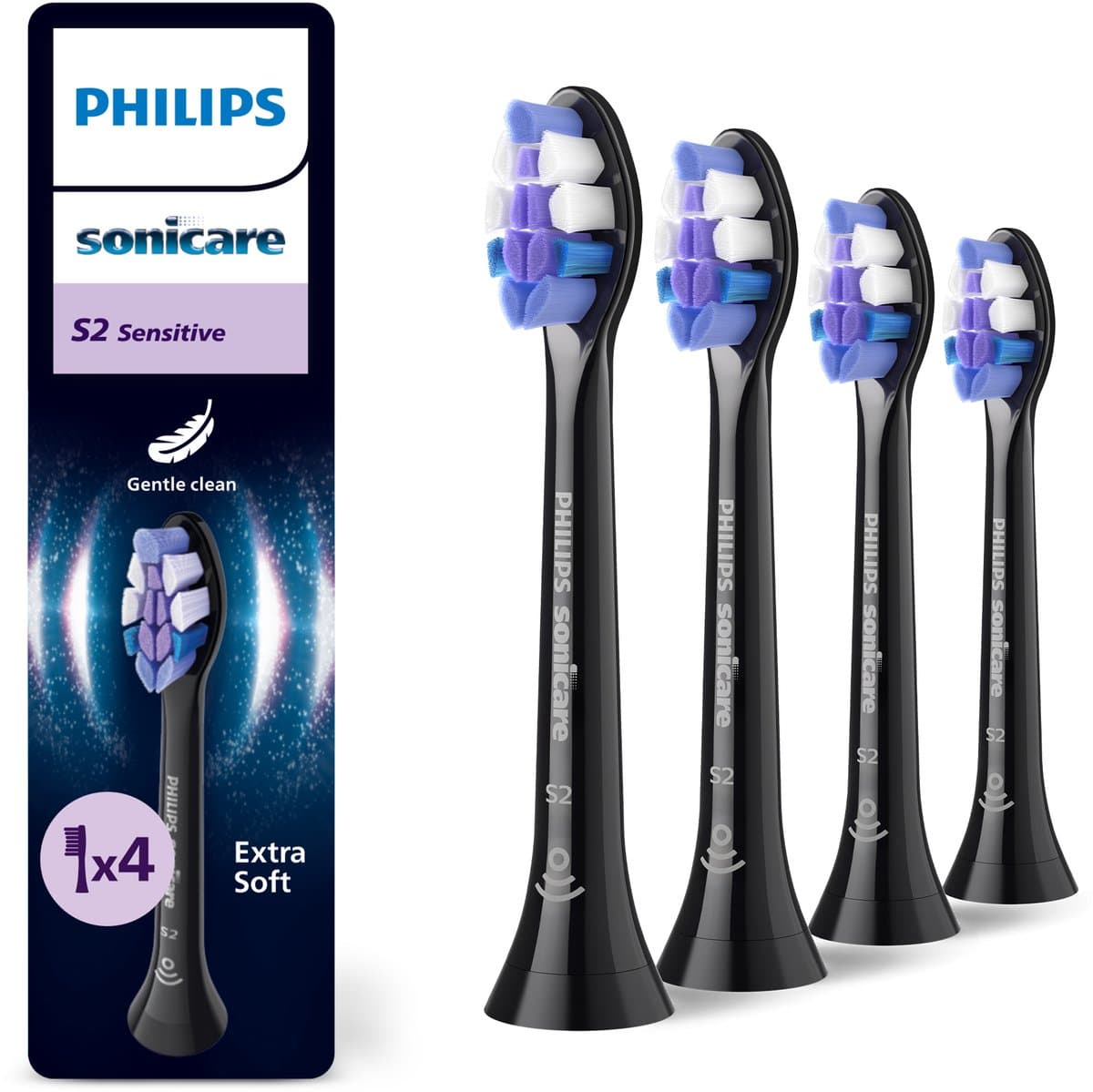 Philips Sonicare Optimal Sensitive HX6054/88 Zwart (4 stuks)