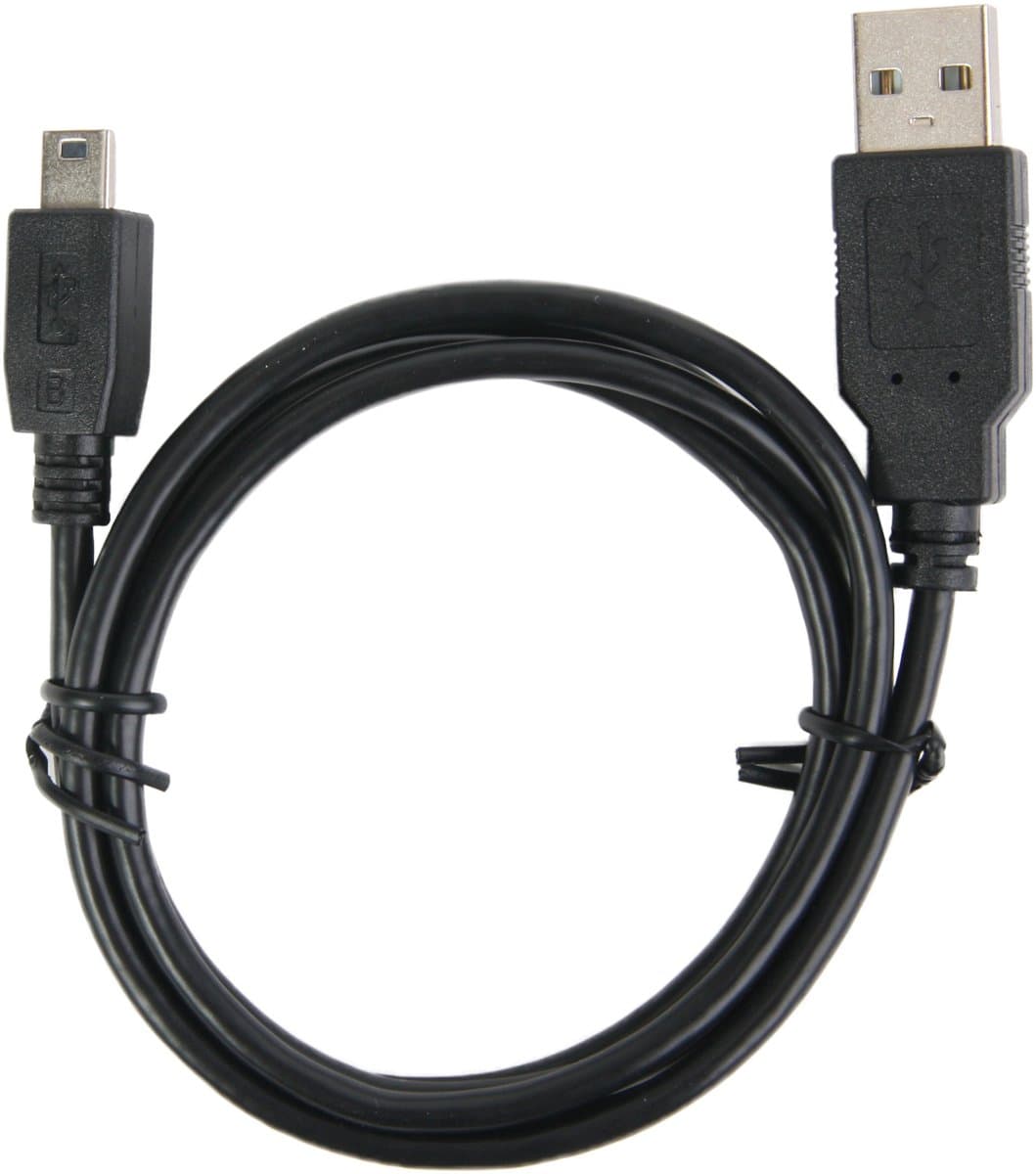 USB-kabel USB-A naar Mini-USB 1m Zwart