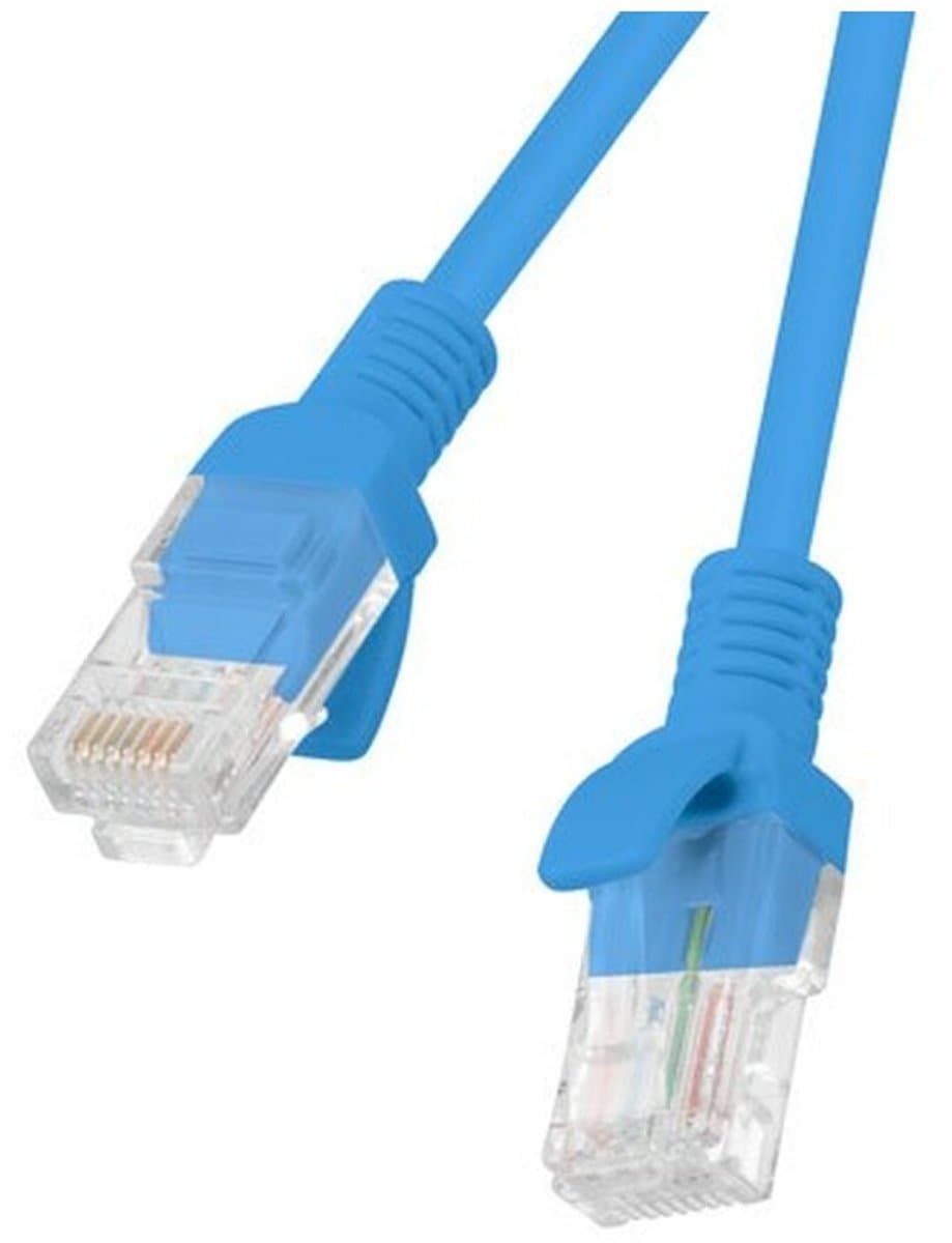 Stevige UTP-netwerkkabel categorie 6 Lanberg PCU6-20CC-0050-B Blauw 50 cm