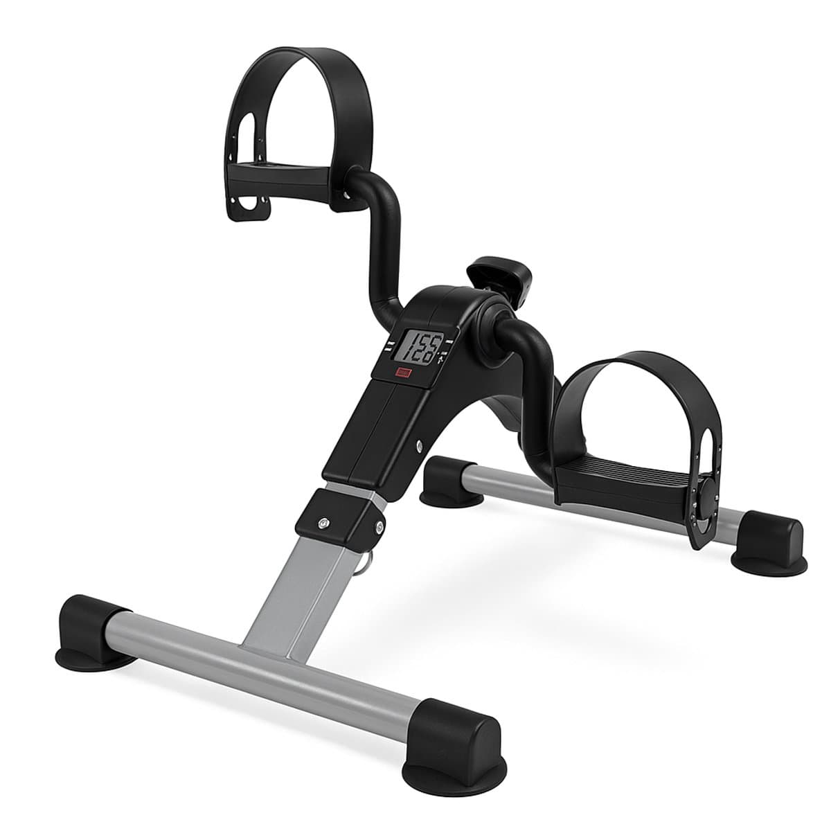 Stoelfiets onder bureau - opvouwbare bureaufiets - deskbike mini hometrainer - 2-in-1 arm- en beentrainer - traploze weerstand - LCD-display - stil en compact - voor revalidatie, senioren en thuiswerken