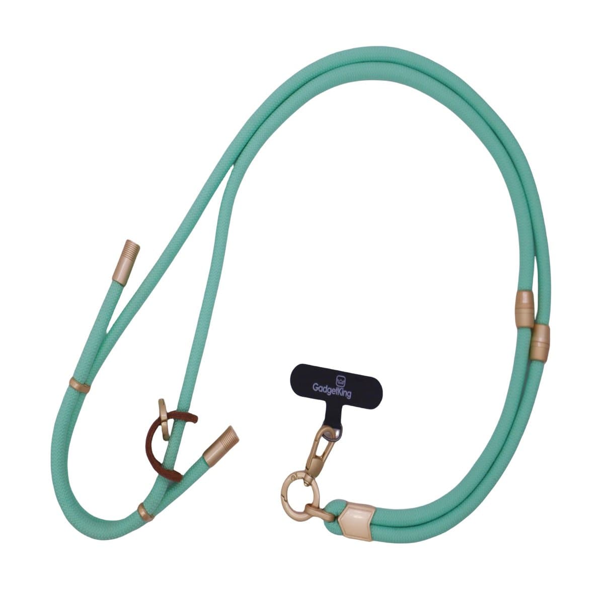 GadgetKing - Universeel Telefoonkoord 2-in-1 – Verstelbaar Nek- & Polskoord– Compatibel met Alle Telefoonhoesjes – Luxe & Stevig Design – Mint Groen