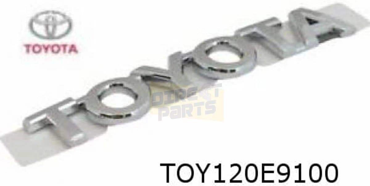 Toyota IQ (1/2009-2/2014) embleem tekst ''Toyota'' achterzijde Origineel! 7544674010