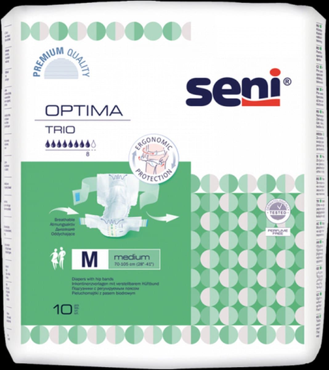 Seni Optima Trio Medium - 6 pakken van 10 stuks