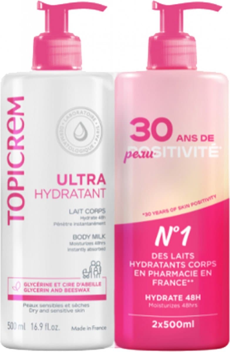 Vochtinbrengende Lichaamsmelk Topicrem 500 ml x 2