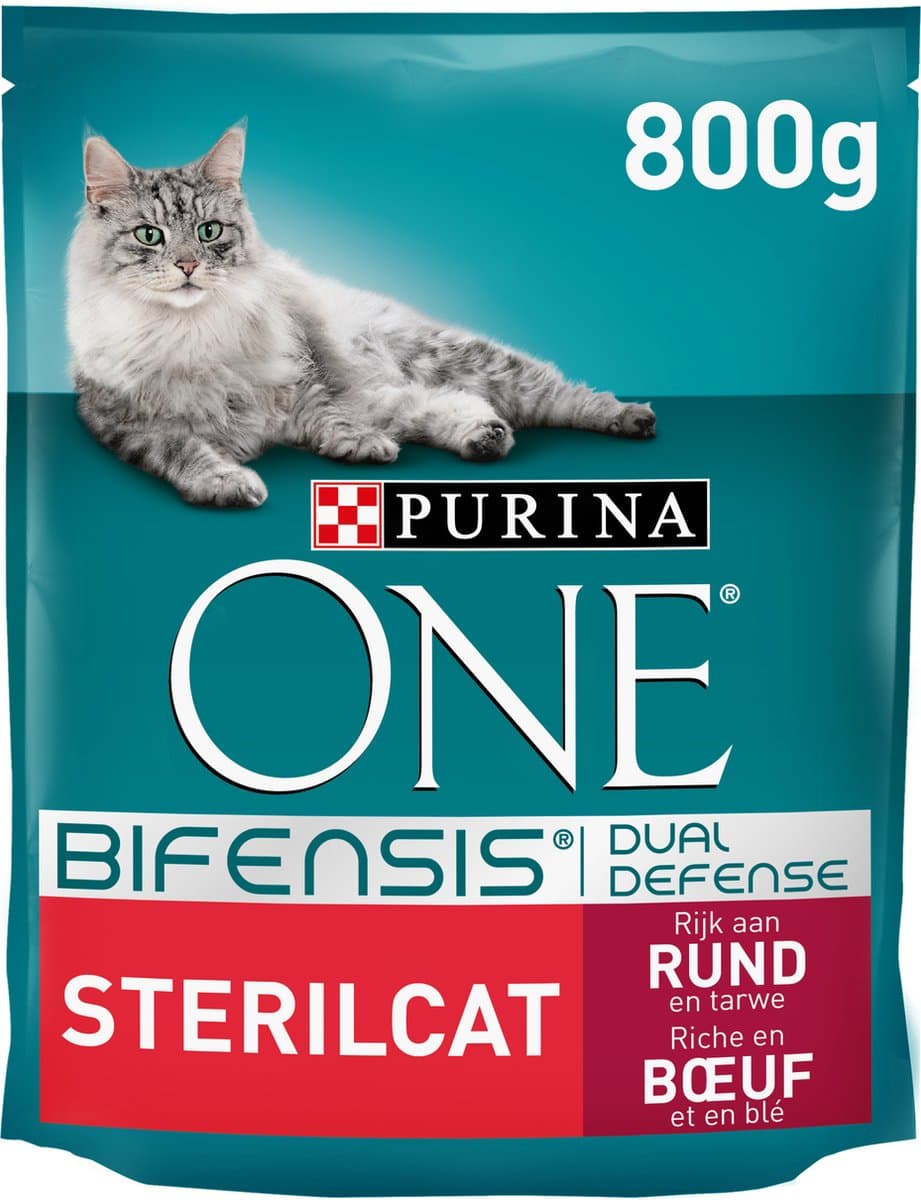 Purina ONE Sterilcat Rund&Granen Gesteriliseerde Kattenvoeding 800g