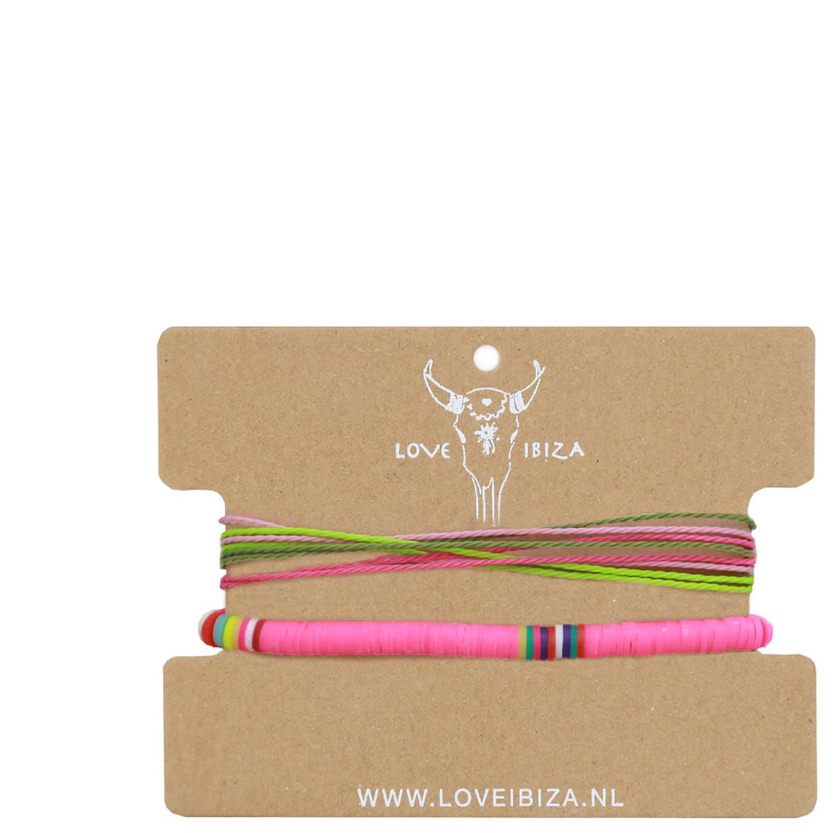 Armbanden set pink surf