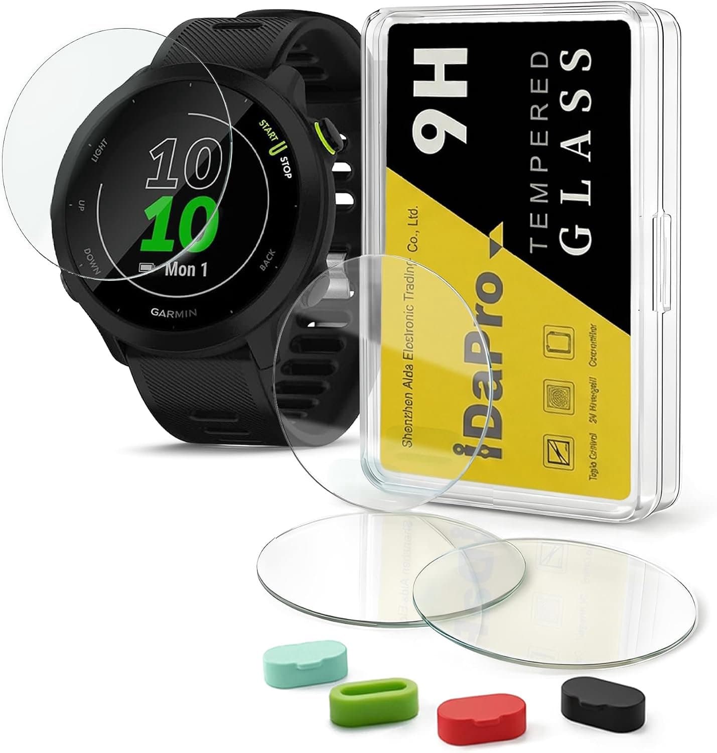 Beschermglas Garmin Forerunner 45/45S/55 + Laadpoort Bescherming