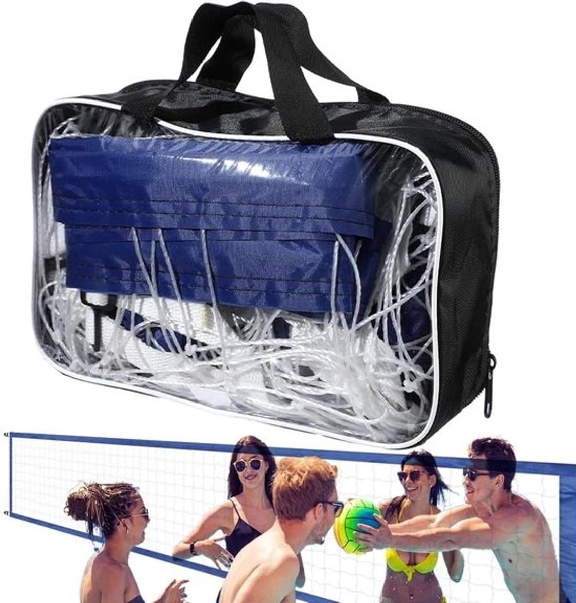 Volleybalnet Zwembad - Water Volleybal Set - Zomers Plezier - Roestbestendig Materiaal - 450 x 90 cm - Niet gespecificeerd