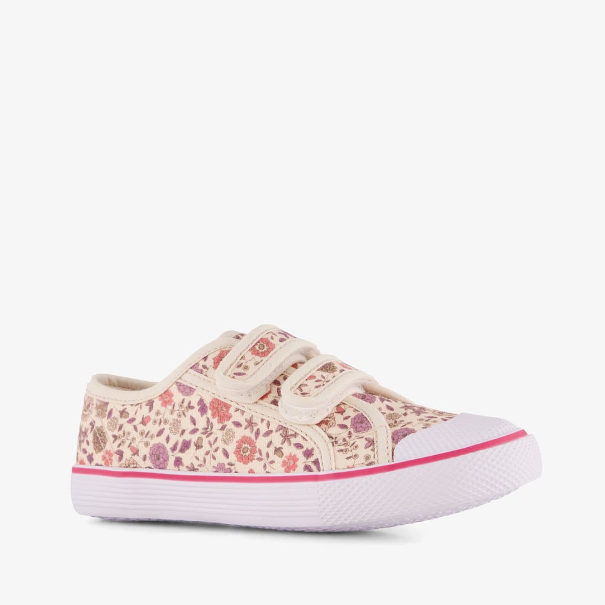 Chicane meisjes gymschoenen met bloemenprint - Beige - Maat 32
