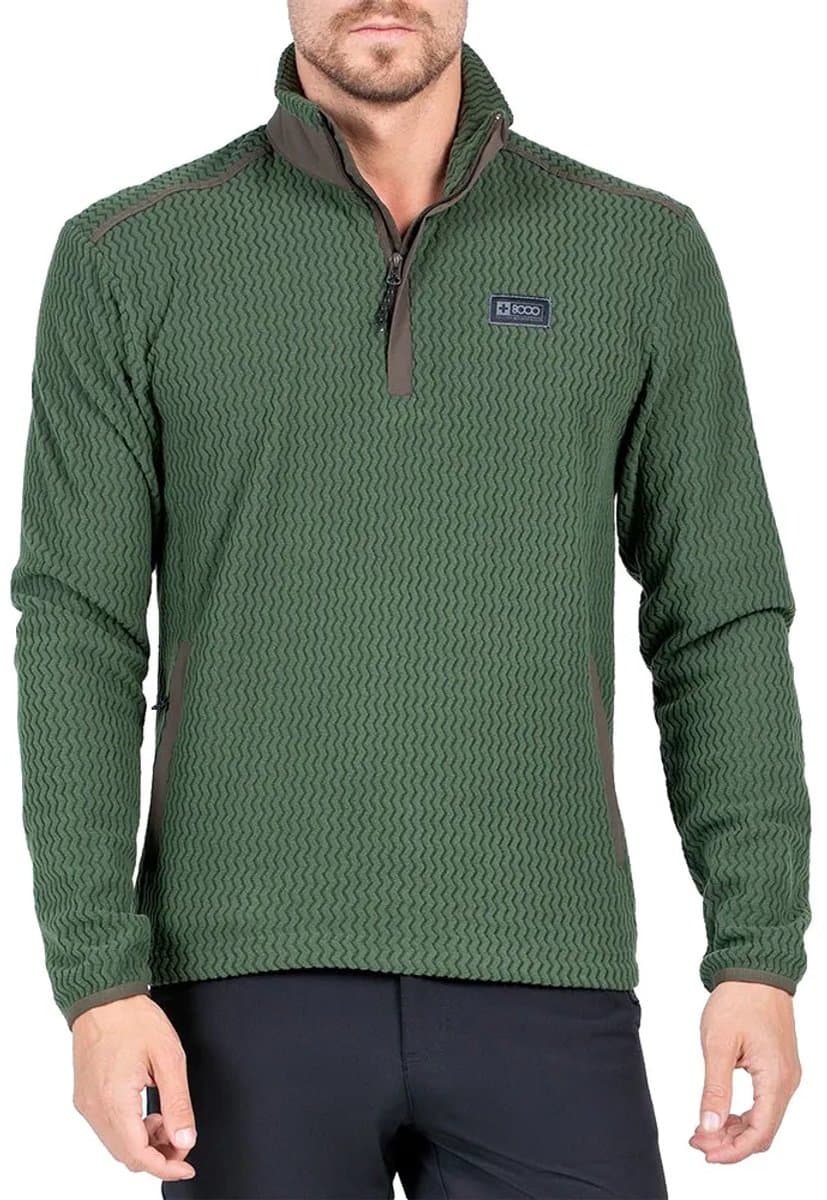+8000 Balerion Fleece Met Halve Rits Groen 2XL Man