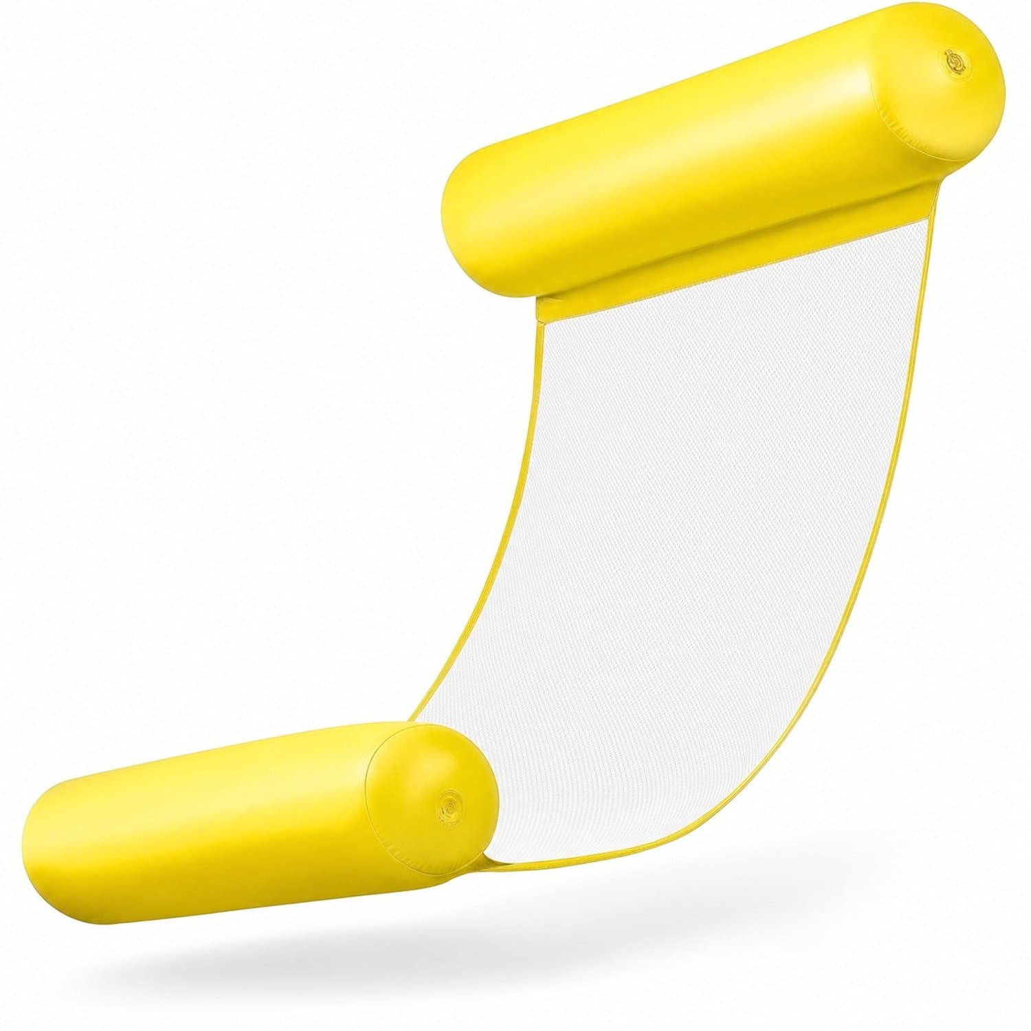 Waterhangmat - Waterhangmat volwassenen - Opblaasbare hangmat voor in het water - Zwembad - Geel - 1 stuk - STEGGER