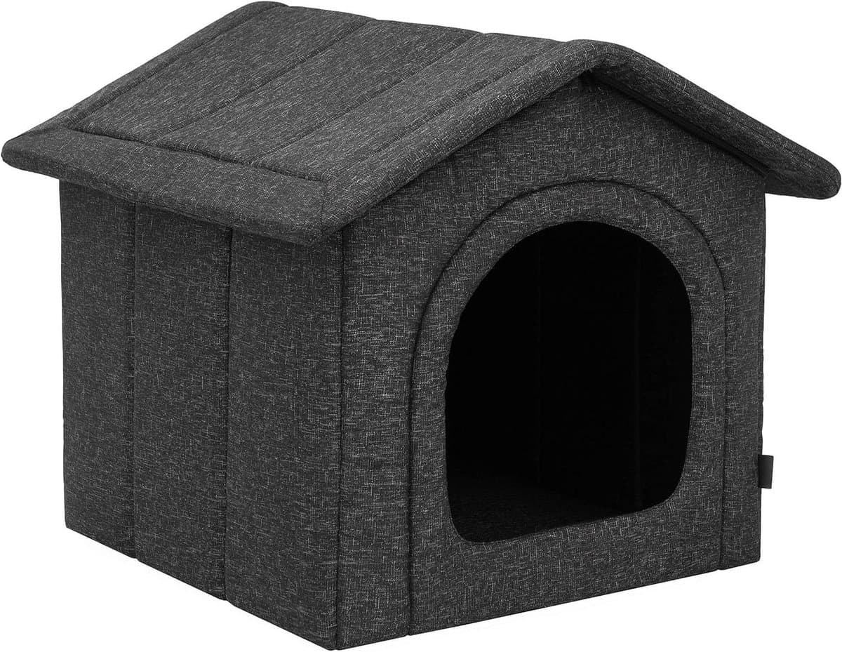 Huisdier Mand - Hondenmand Kattenmand - Comfortabel Rusten - Waterafstotend Materiaal - 46 x 52 cm - Zwart